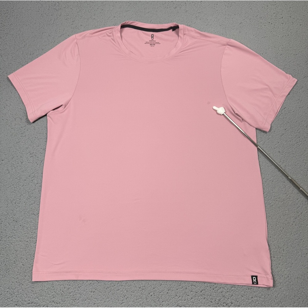 Rhone Shirt Mens 2XL Pink Short Sleeve Crewneck Athletic Performance Top